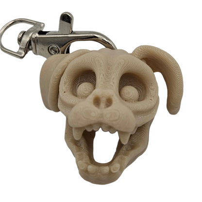 Bone Dog Keychain