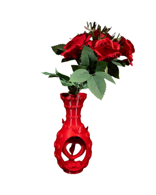 Koza Heart and Flowers Vase