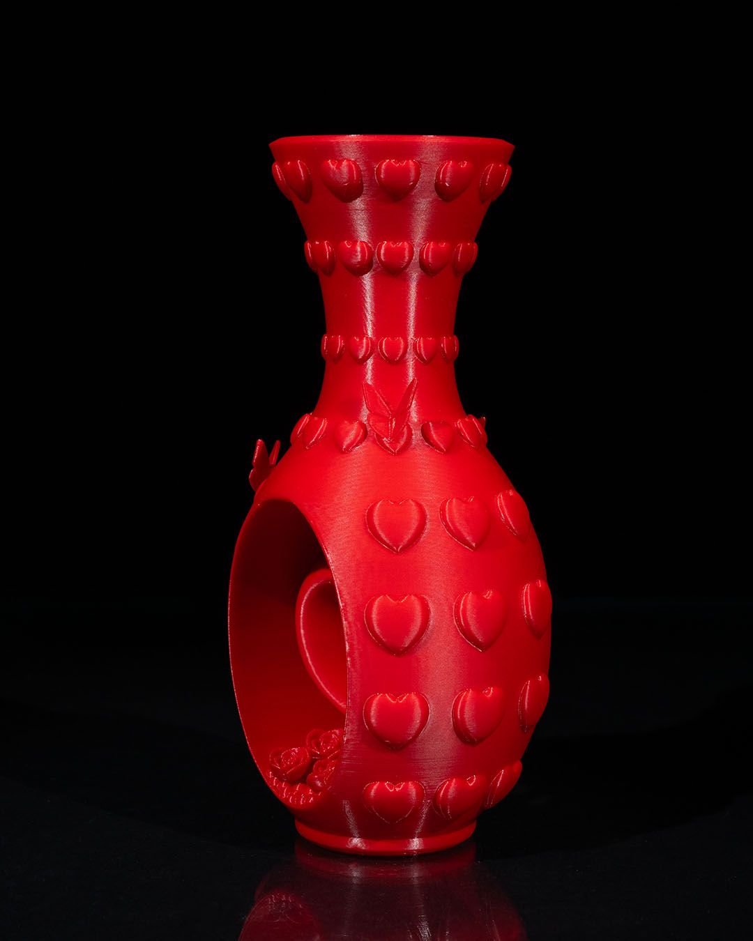 Koza Heart and Flowers Vase